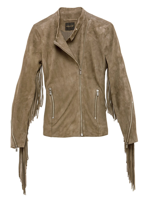 HAUTE LEATHER MOTO JACKET - AS by DF