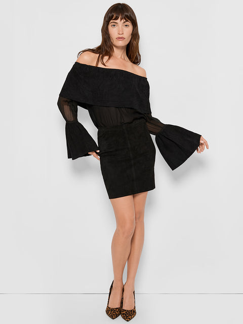 INES SUEDE TOP - AS by DF