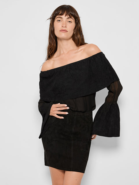 INES SUEDE TOP - AS by DF