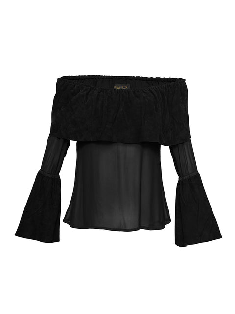 INES SUEDE TOP - AS by DF