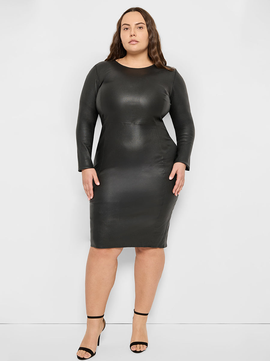 AS BY DF Mrs. Smith Stretch Leather Dress - Black AS BY DF Mrs. Smith Stretch Leather Dress - Black