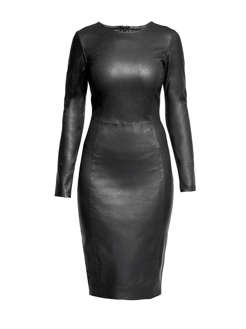 MRS. SMITH STRETCH LEATHER DRESS - AS by DF