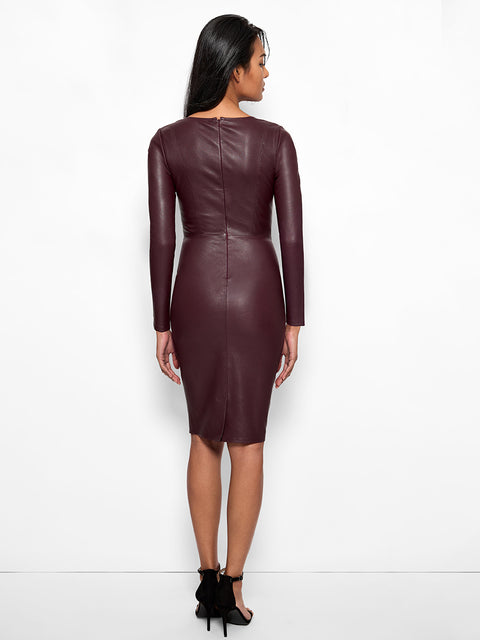 MRS. SMITH STRETCH LEATHER DRESS