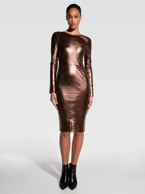 MRS. SMITH STRETCH LEATHER DRESS - AS by DF