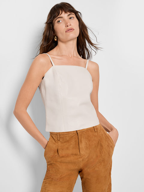 PENNY RECYCLED LEATHER CAMI