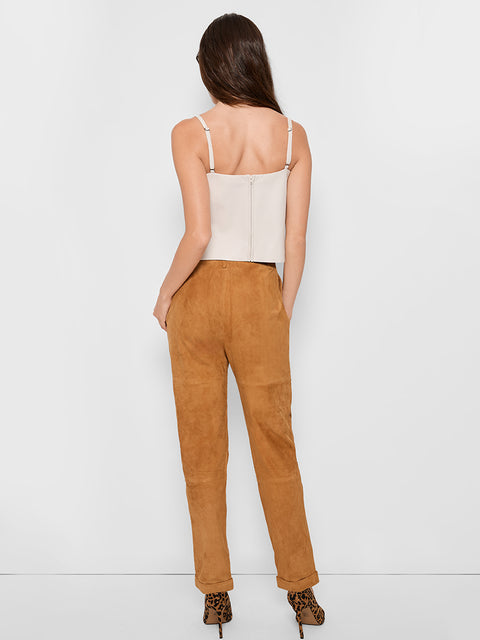 PANTALONI DENISE IN CAMOSCIO RICICLATO