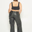 CURVE COLE UPCYCLED LEATHER CARGO PANTS