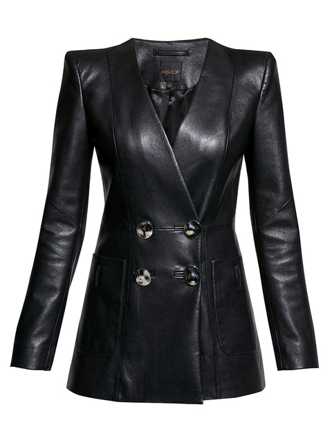 CLAUDE RECYCLED LEATHER BLAZER
