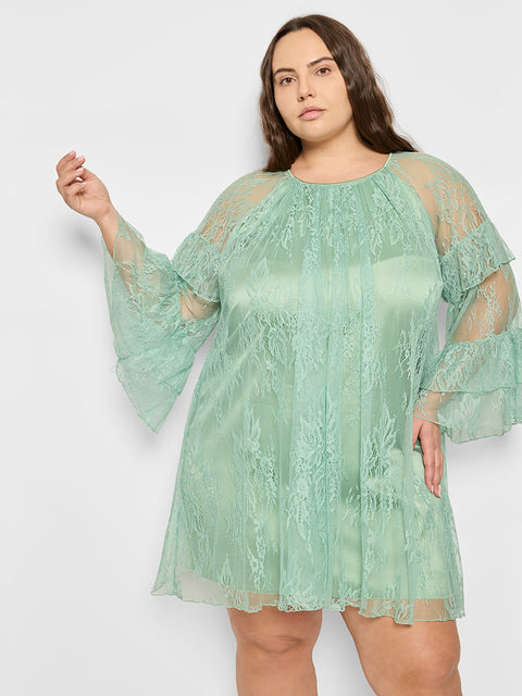 CURVE MATCHA DRESS