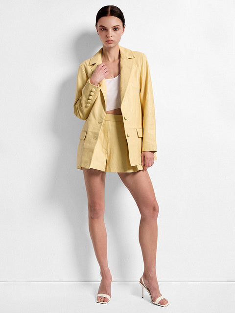 WILLOW LEATHER BLAZER