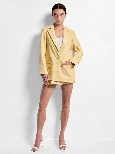 WILLOW LEATHER BLAZER