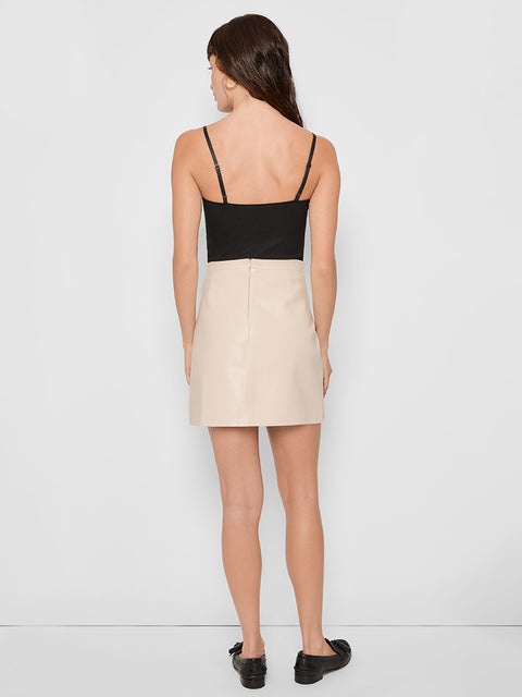 AINSLEY RECYCLED LEATHER SKIRT