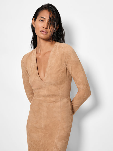 CURVE DEMETER STRETCH SUEDE DRESS