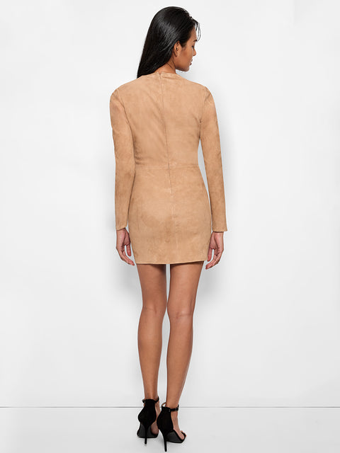 CURVE DEMETER STRETCH SUEDE DRESS