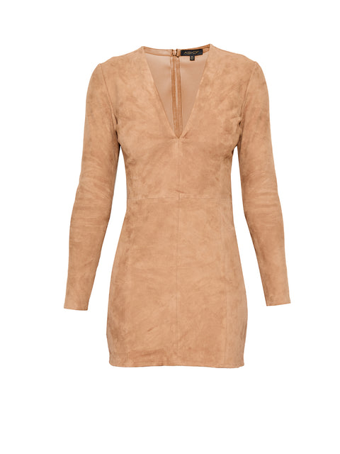 DEMETER STRETCH SUEDE DRESS - AS by DF