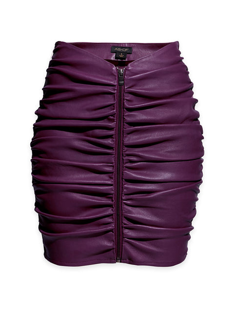 DARCY STRETCH LEATHER SKIRT