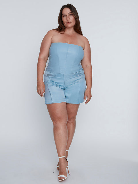 CURVE ARCHER STRETCH LEATHER BUSTIER