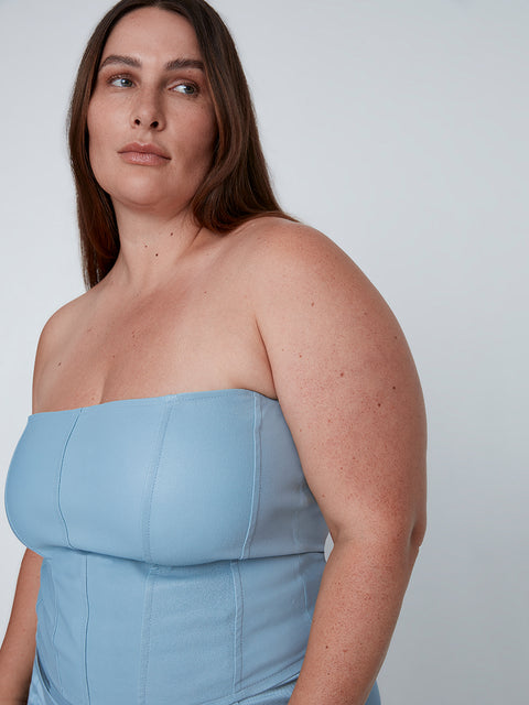 CURVE ARCHER STRETCH LEATHER BUSTIER