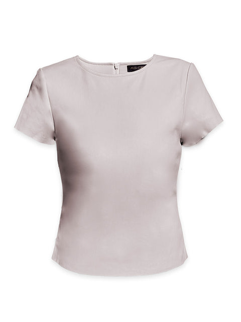 BRANDO STRETCH LEATHER TEE