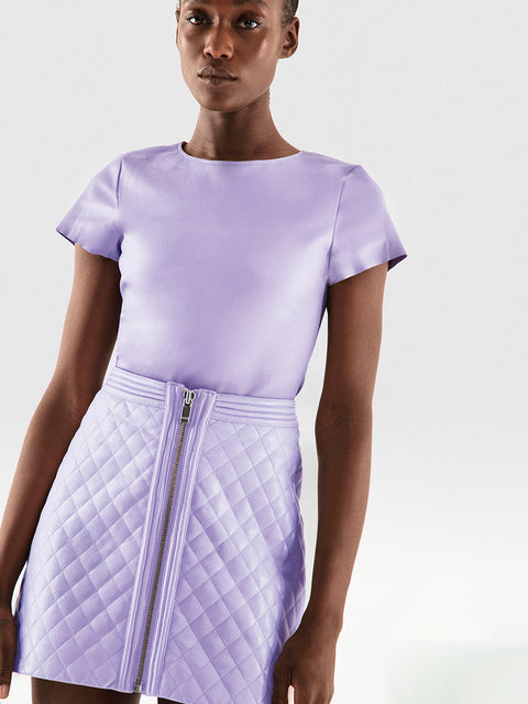 NICO RECYCLED LEATHER SKIRT