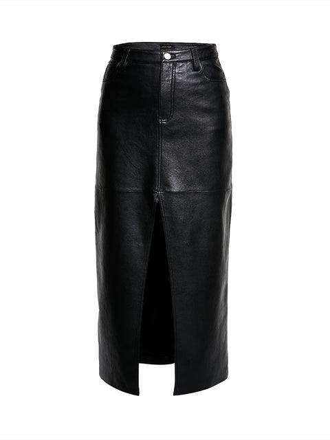 IMOGEN RECYCLED LEATHER SKIRT