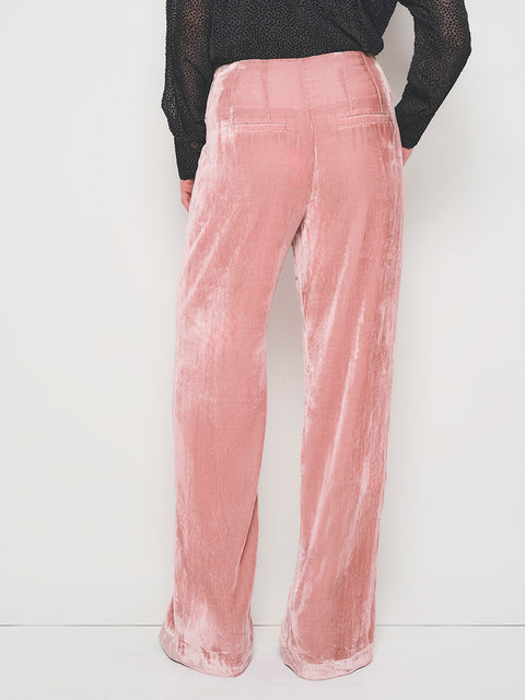 FIONA VELVET STRAIGHT LEG TROUSER