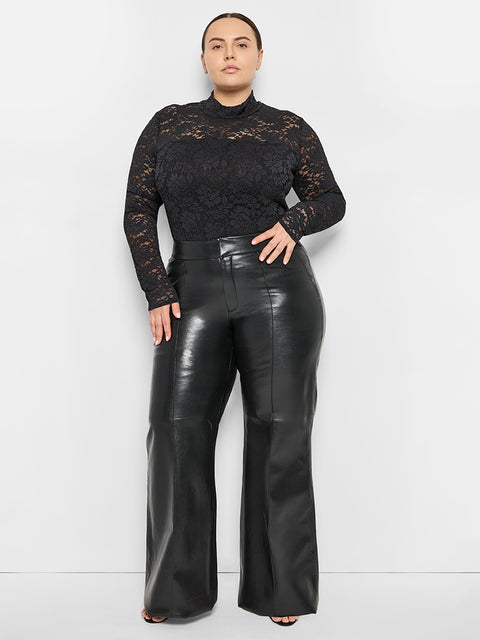 CURVE TELL ME LIES RECYCLED LEATHER TROUSER