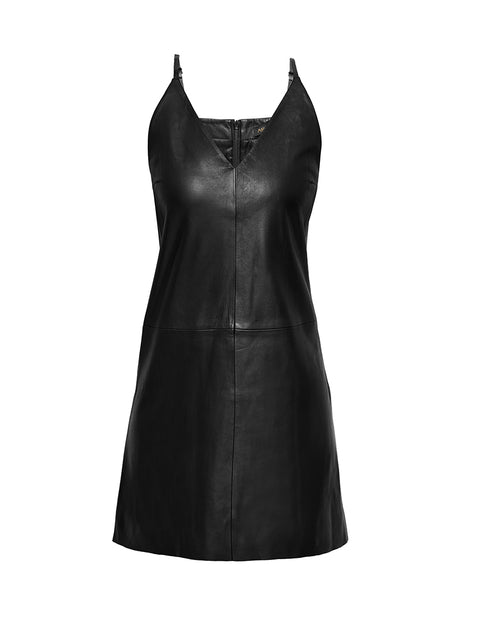CURVE RYDER UPCYCLED LEATHER DRESS