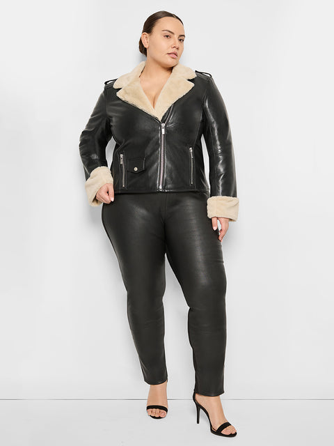 CURVE SYDNEY RECYCLED LEATHER JACKET