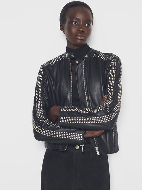 CURVE RYDER UPCYCLED LEATHER JACKET