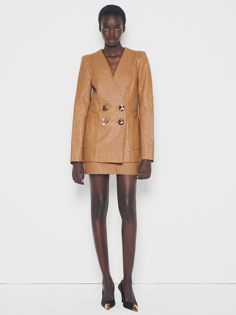 NADINE UPCYCLED LEATHER BLAZER