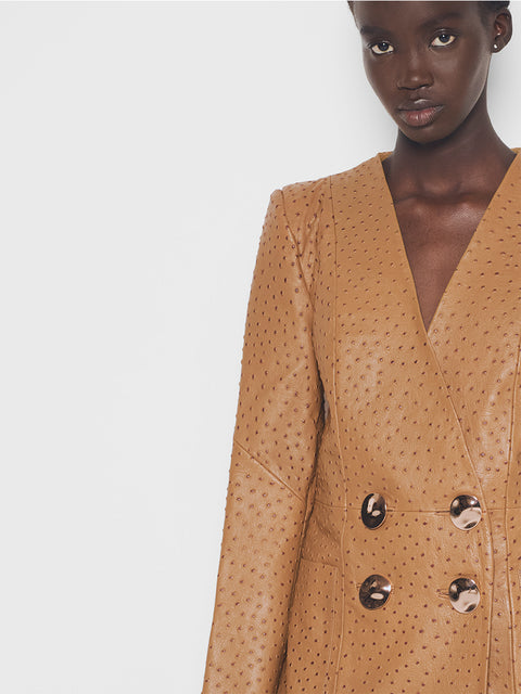 NADINE UPCYCLED LEATHER BLAZER