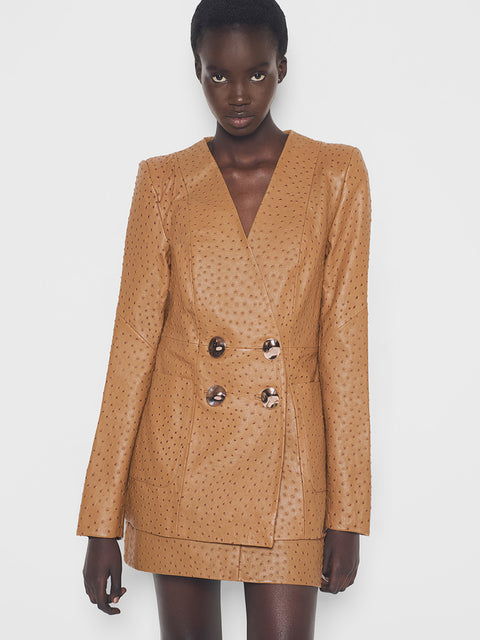 NADINE UPCYCLED LEATHER BLAZER