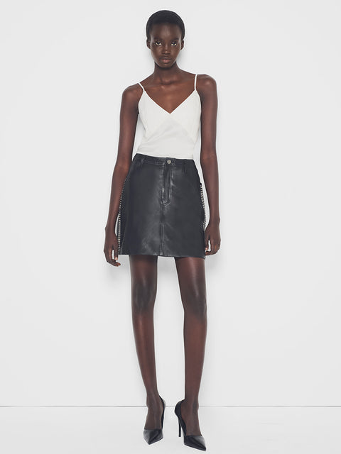 RYDER UPCYCLED LEATHER SKIRT
