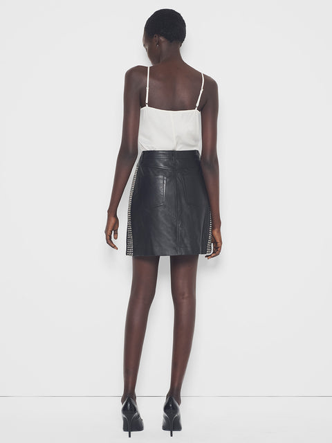 RYDER UPCYCLED LEATHER SKIRT
