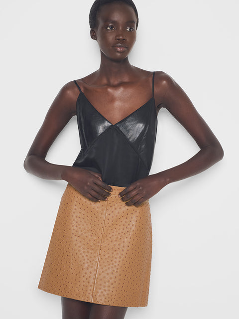 NADINE UPCYCLED LEATHER SKIRT