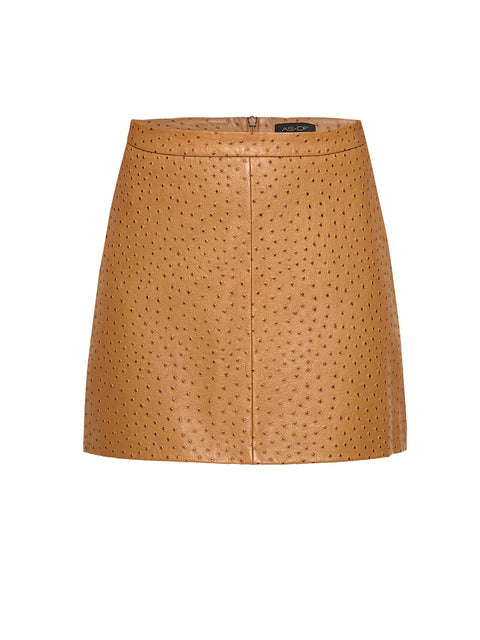 NADINE UPCYCLED LEATHER SKIRT