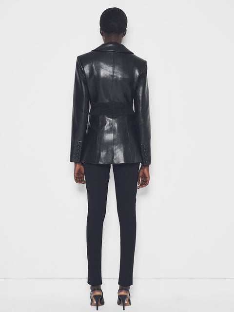 AMOUR RECYCLED LEATHER BLAZER