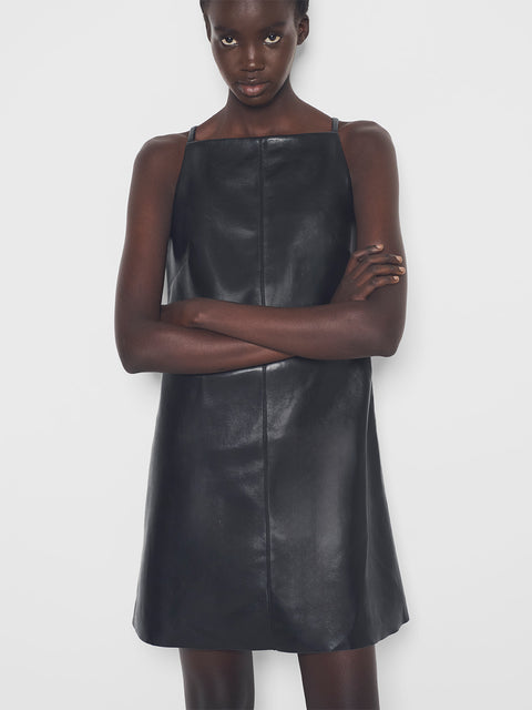 FAITH RECYCLED LEATHER DRESS