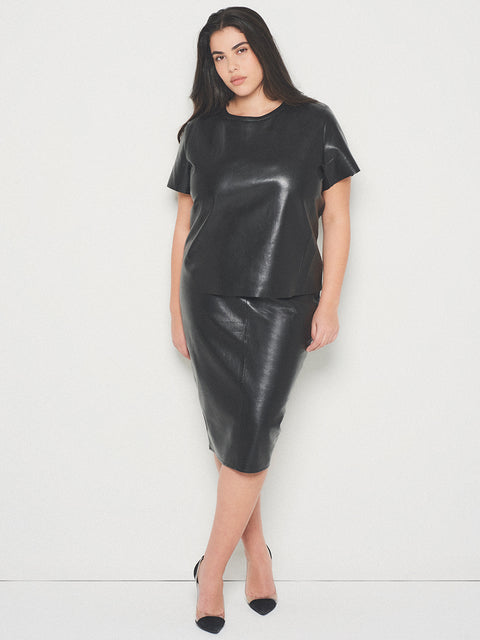 CURVE NEW GUARD RECYCLED LEATHER TEE