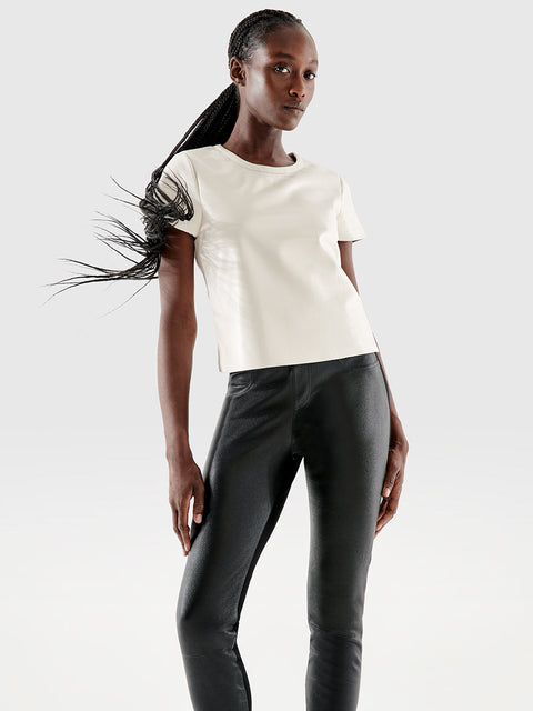 NEW GUARD RECYCLED LEATHER TEE - AS by DF