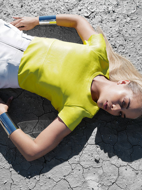 NUOVA TEE GUARD IN PELLE RICICLATA