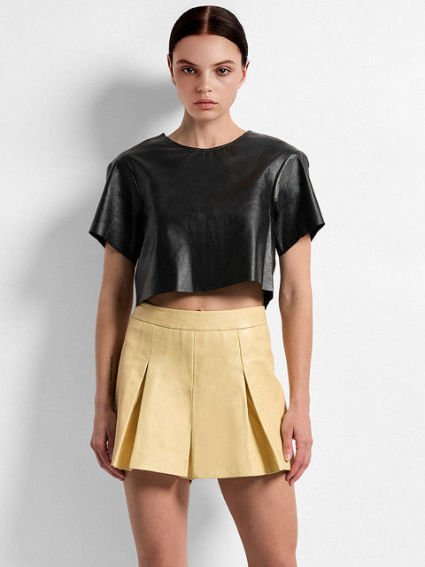 WILLOW LEATHER SKORTS