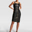STEVIE UPCYCLED LEATHER DRESS