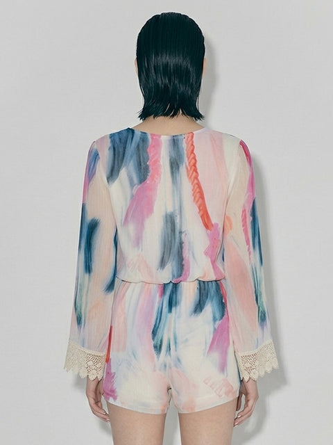 PORTOFINO SILK ROMPER - AS by DF