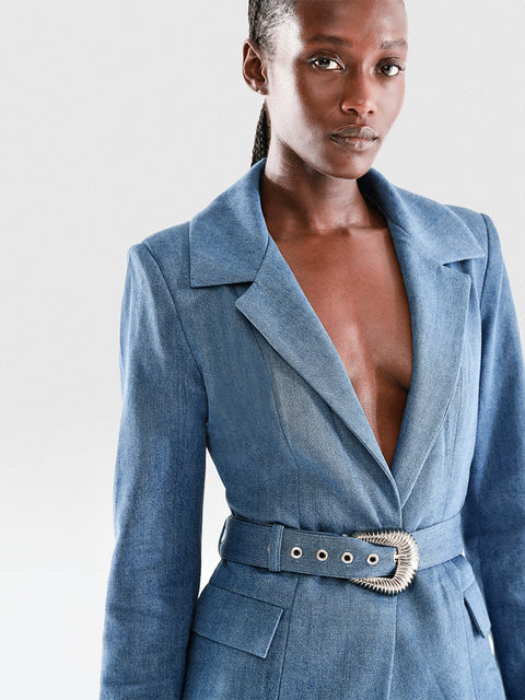 DOMINGA DENIM BLAZER - AS by DF