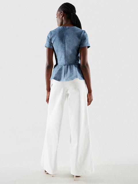 DOMINGA DENIM TOP