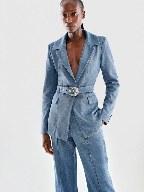 DOMINGA DENIM BLAZER - AS by DF