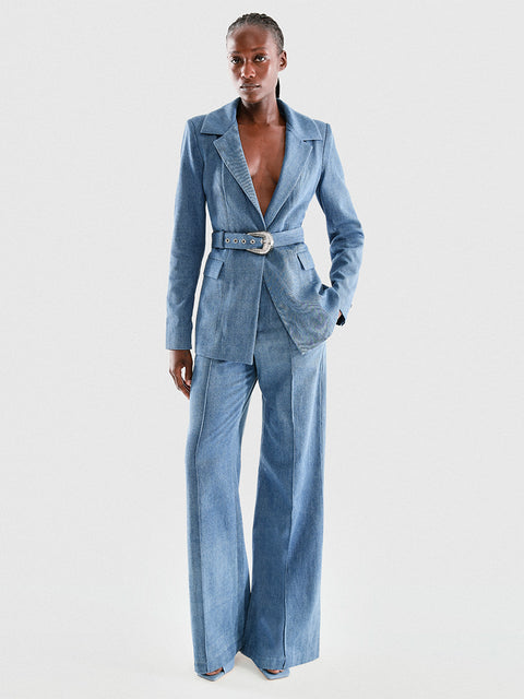 DOMINGA DENIM BLAZER - AS by DF