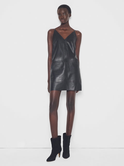RYDER UPCYCLED LEATHER DRESS